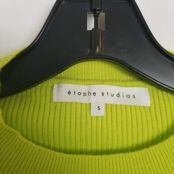 etophe studios Ribbed Rusched Cinched Sweater Sm - Picture 7 of 10